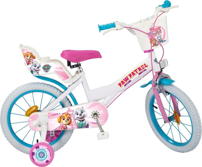 Paw Patrol 16 Inch Kinderfiets Voor Meisjes 5-7 Jaar wit