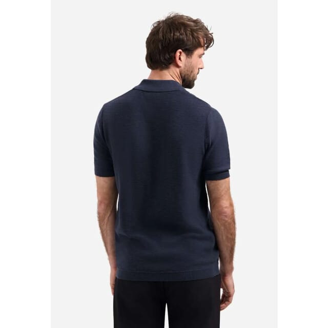 No Excess Pullover short sleeve v-polo slub night