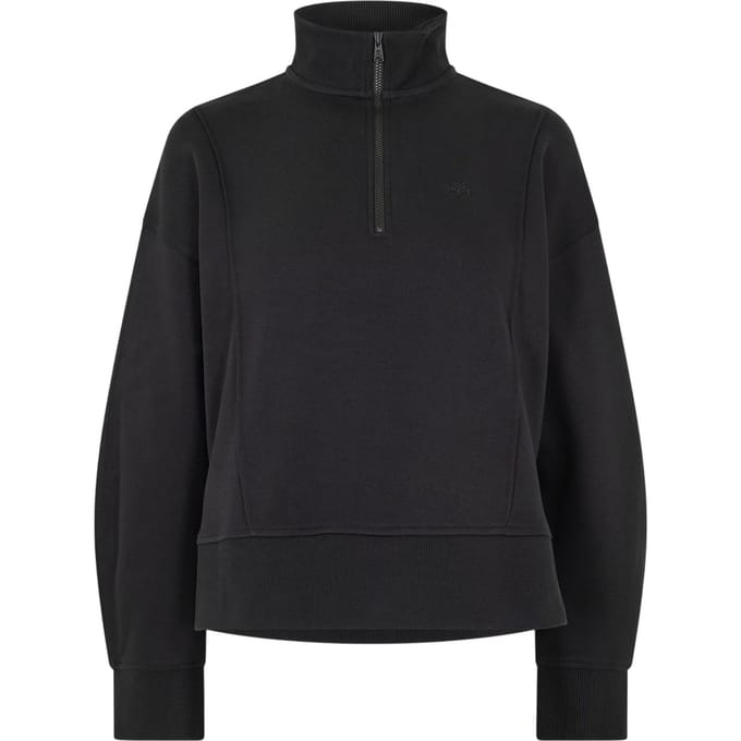 Timberland Dames/Dames Fleece Sweatshirt met Kwartrits (Zwart)