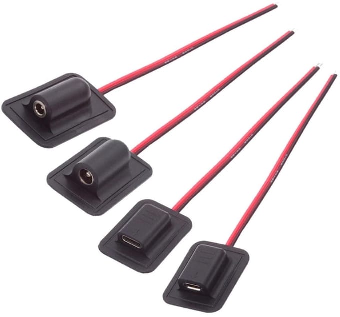 Cosensi - Dailygoods - Set van 4 Conversiekabels voor DC en USB Aansluitingen