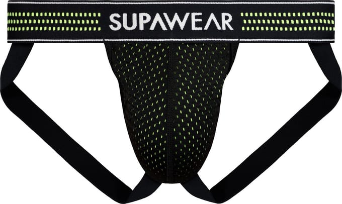 SUPAWEAR Mesh Jockstrap Neon Green - MAAT M - Heren Ondergoed - Jockstrap voor Man - Mannen Jock