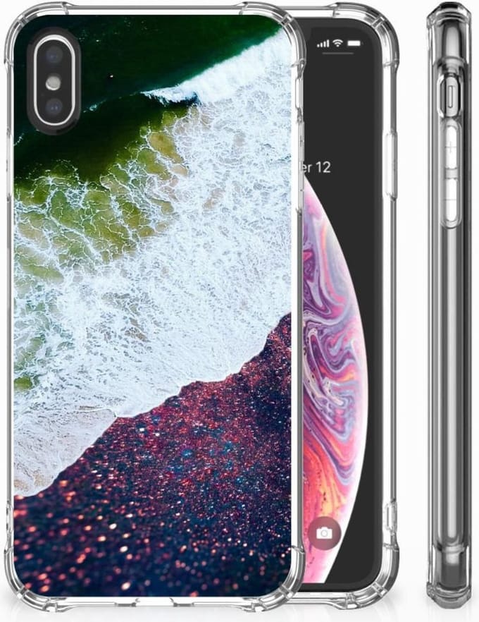 TPU Case Anti-Shock voor Apple iPhone X | Xs Shockproof Case Sea in Space