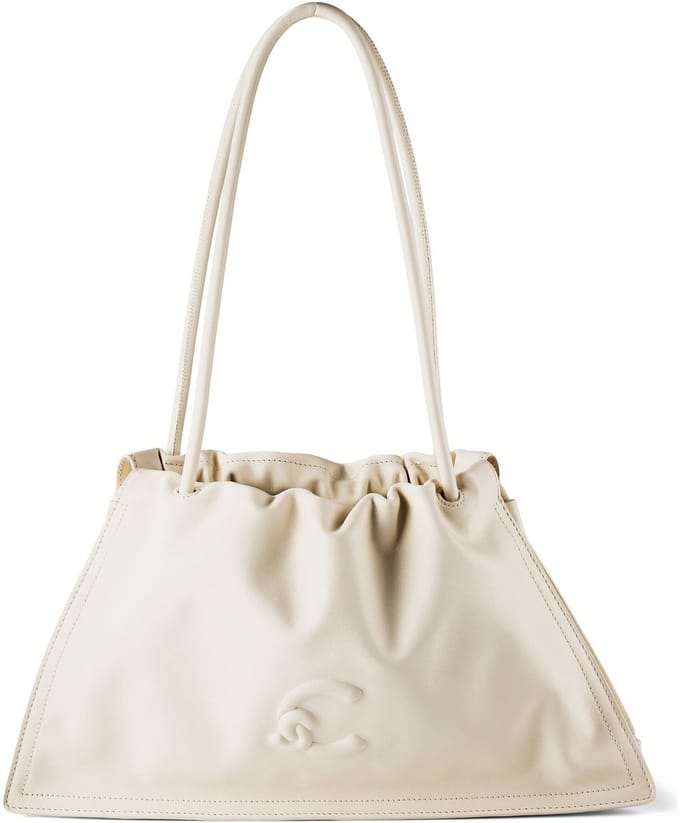 COCCINELLE Leren schoudertas Dulse Shoulderbag Pearl crème