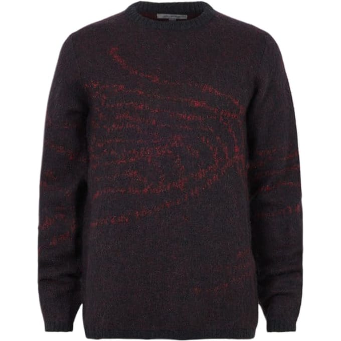 John Varvatos Seton Ls Light Explosion Mohair Crew Black Maat: M | Sweaters Outlet | Heren | Bruin