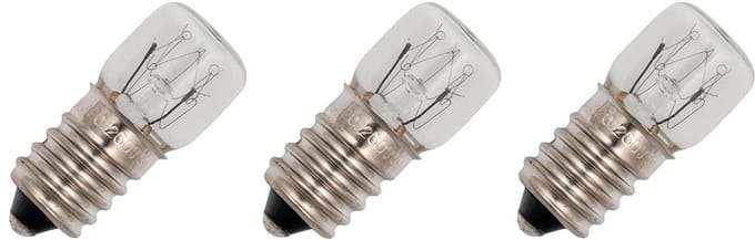 Signaallamp E14 130V 3W - 23 mAh - 3 stuks - T16 Gloeilamp Ø16mm - 35mm - 2500K - Dimbaar