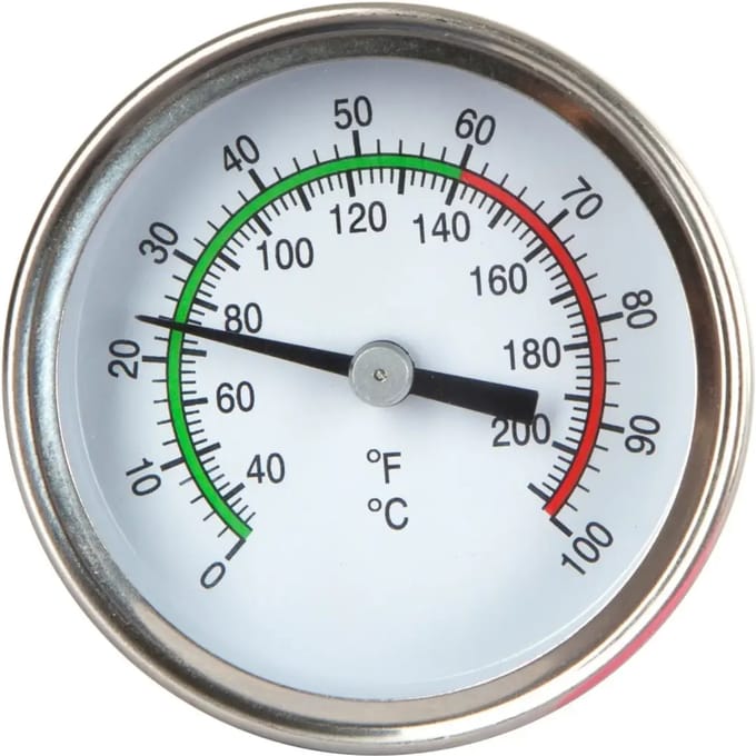 Roestvrijstalen staafthermometer met sonde Kerbl