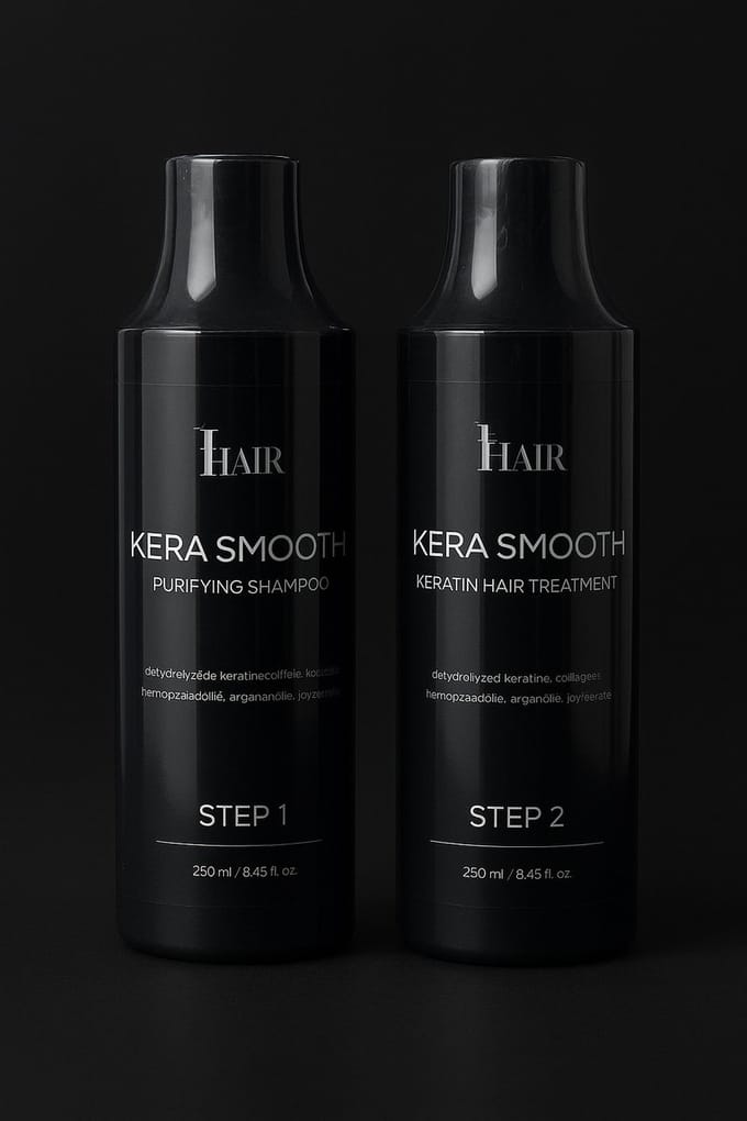 I-Hair - Kera Smooth Step 1&2 - Purifying Shampoo & Keratine Treatment - 2x250 ml