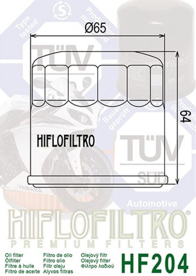 Filtr oleju samochodowego Hiflofiltro Nowy
