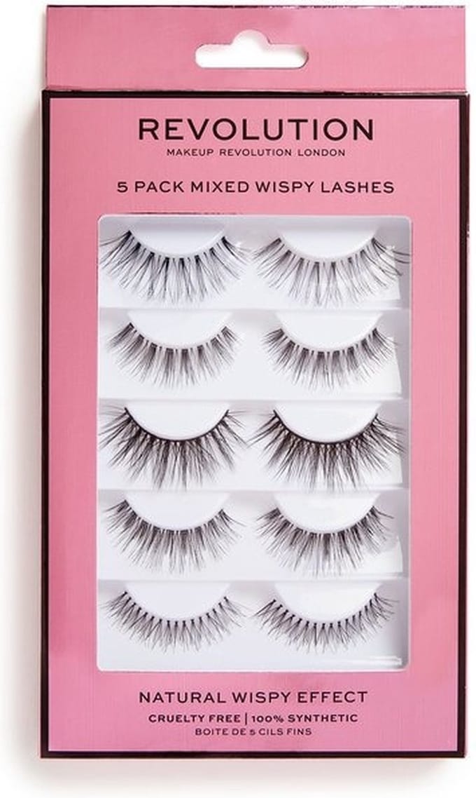 Makeup Revolution - 5 Pack Mixed Wispy Lashes - Nepwimpers - 5 paar