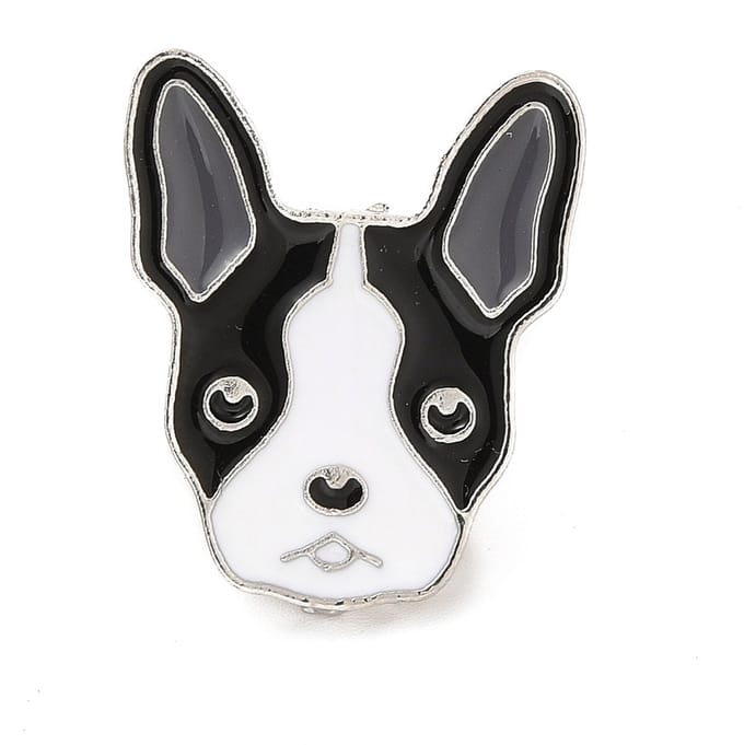 Pin hond bulldog, huisdier, kledingspeld, broche, sierpin