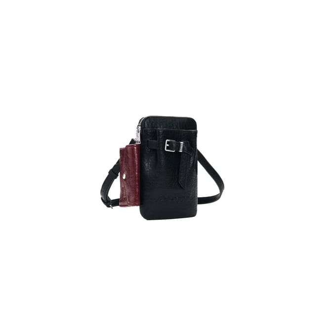 Desigual telefoontasje Mone Half Logo Alma Phone Bag Black zwart