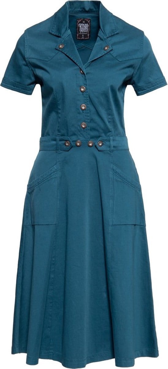 Queen Kerosin Workwear Swingjurk QK5201015000 Blauw