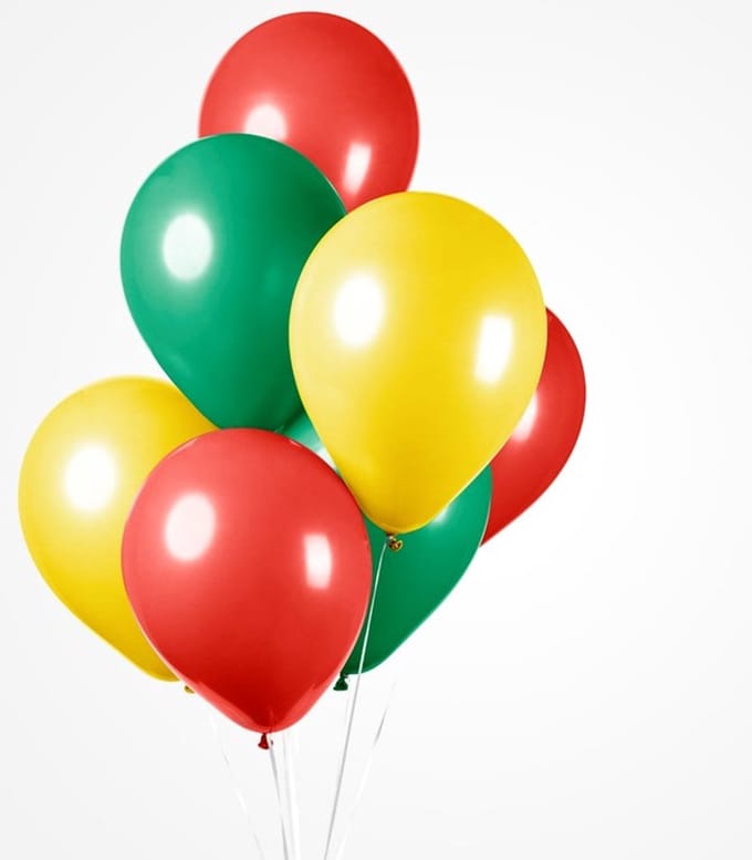 Carnavalsballonnen helium 100 stuks
