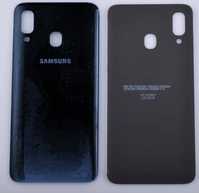 Batterijcover Geschikt voor Samsung Galaxy A40 – Premium – Zwart