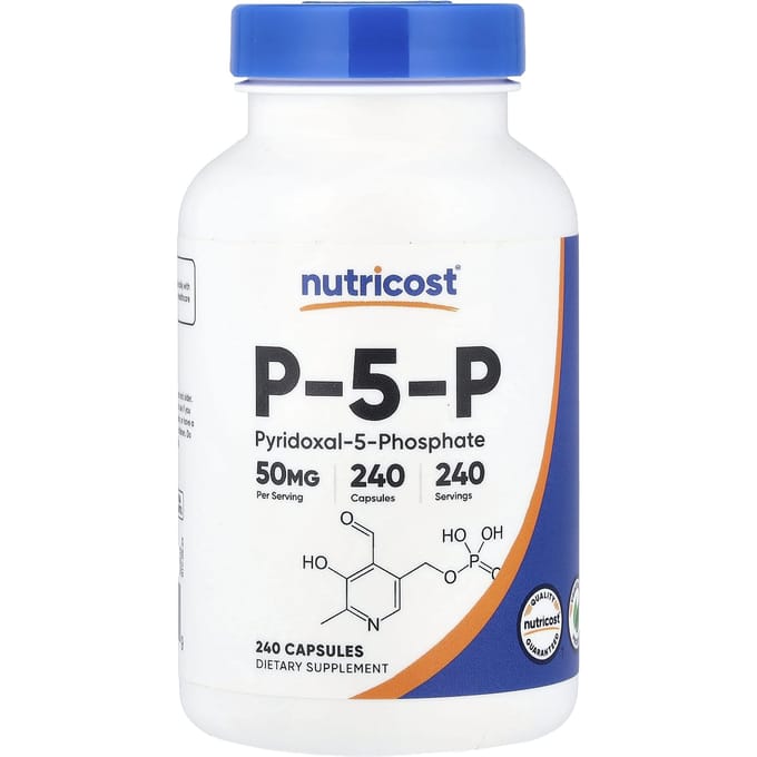 Nutricost, P-5-P, 50 mg, 240 gélules