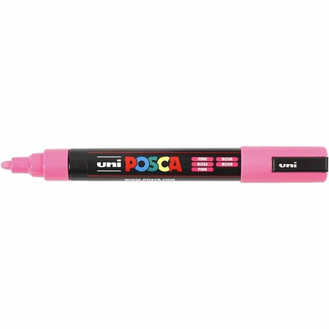 Posca Marker, afm PC-5M, lijndikte 2,5 mm, medium, roze, 1 stuk