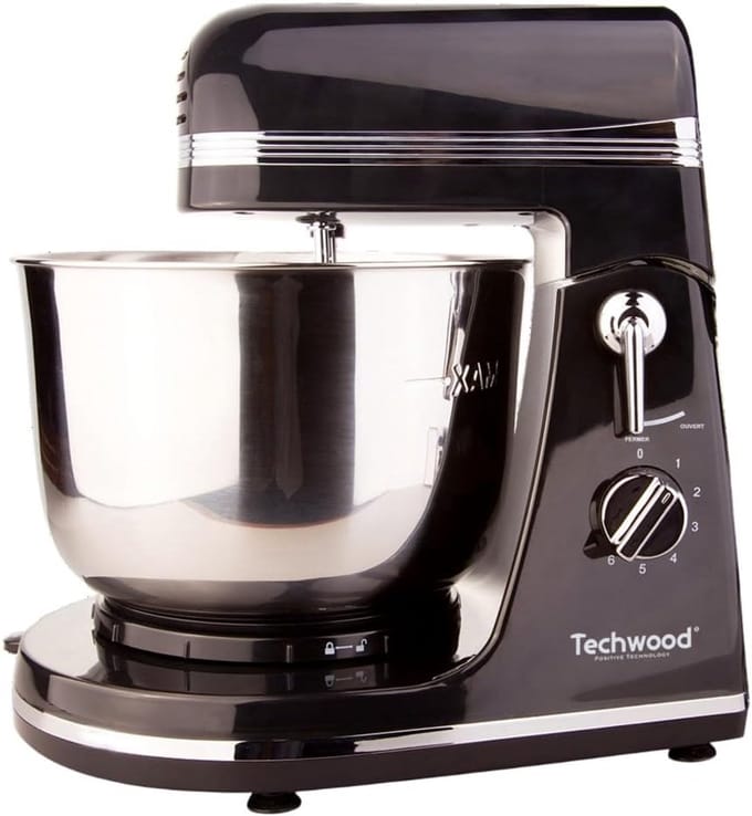 Keukenmachine - Bakrobot Mixer - Deeg Kneden - Planetair Systeem - 3.5 Liter Kom - Zwart