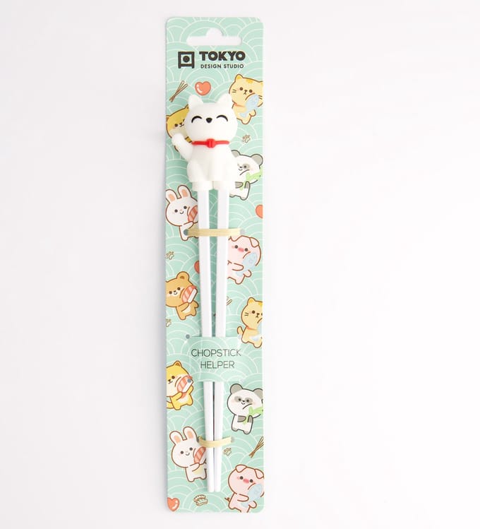 Kinder Eetstokjes met Lucky Cats figuur - 22cm