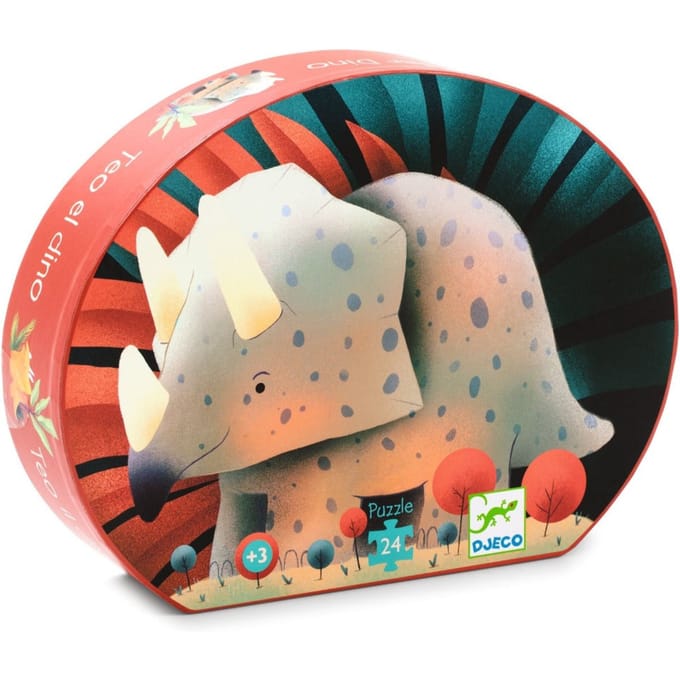 DJECO puzzel Teo de dino 3 jr / 24 stks