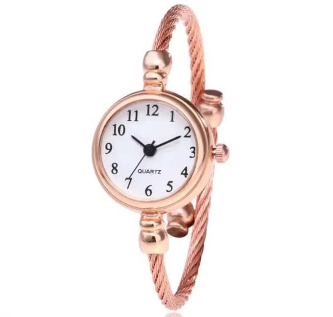 Dameshorloge - Als Rosé Armband - Rosé - RVS