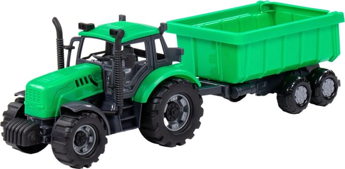 Cavallino Toys Cavallino Tractor with Tipper Trailer Green Scale 1:32