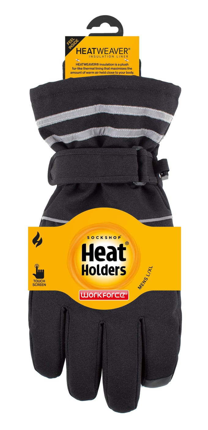 Heat Holders - Workforce Touchscreen-handschoenen voor heren - Zwart