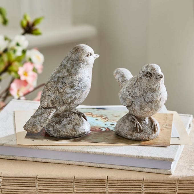 Decoratieve vogel set van 2 Corviano