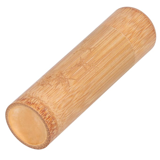 Boîte à thé Bambou Portable Récipient de stockage pour Thé Café Grains NoixStyle 2 beige
