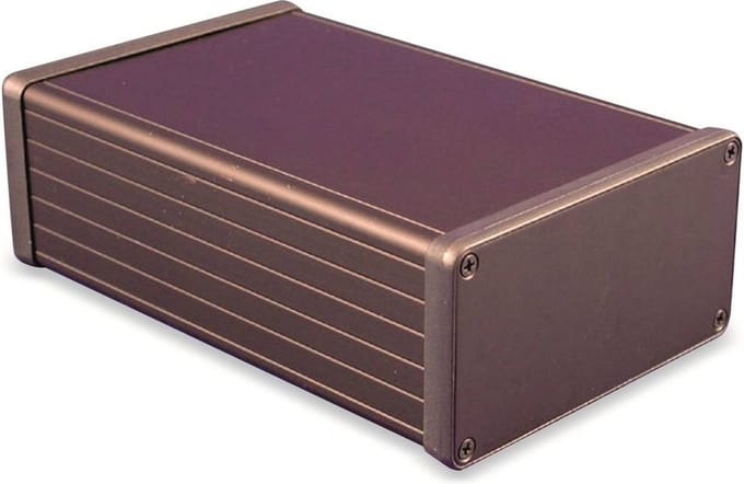 Hammond Electronics 1455N1601BK – Profielbehuizing – 160 x 103 x 53 mm – Aluminium – Zwart