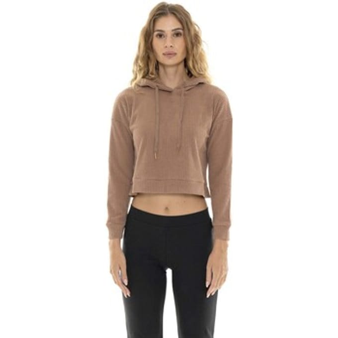 Capuchon sweaters Leone 1947 Woman Rib Hoody Relaxed