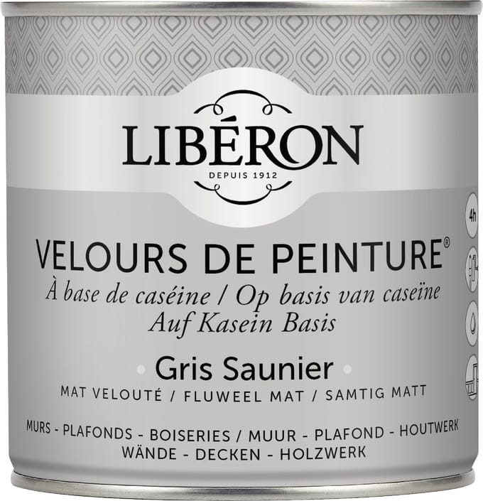 Liberon Velours De Peinture Muurverf - Mat - Gris Saunier - 0,5l