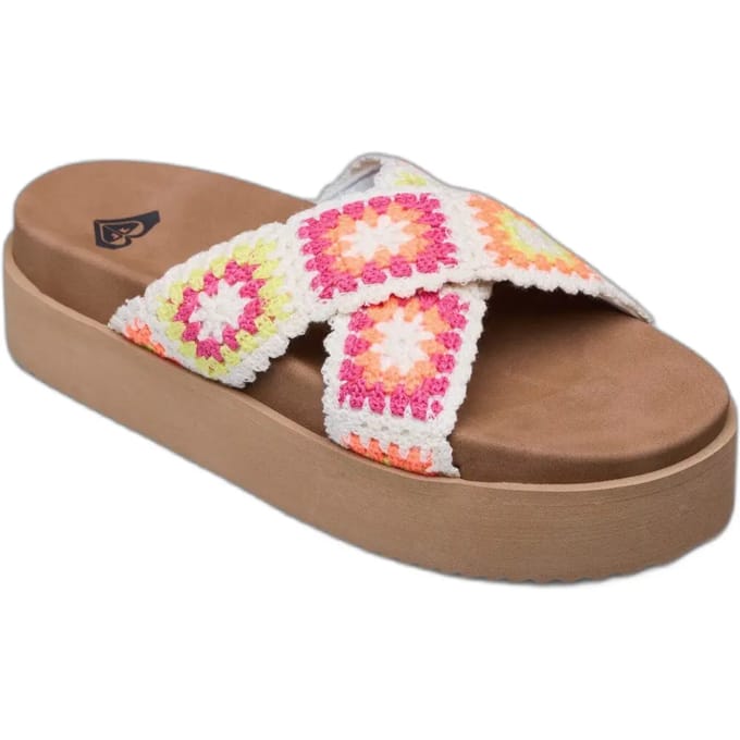 Roxy Syenna Hi 1 Sandalen Bruin,Wit EU 36 Vrouw