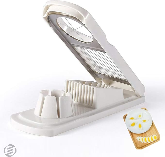 Equivera Eiersnijder - Eiersnijer - Eier Snijder - Eiersnijders - Champignonsnijder - Keukenbenodigdheden - Keuken Accessoires - Eiergereedschap - Egg Slicer