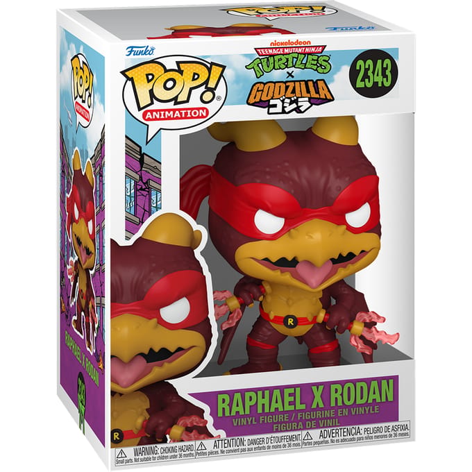 Funko Godzilla x Turtles POP! Animation Vinyl Figure Raphael X Rodan 9 cm POP! Figuur