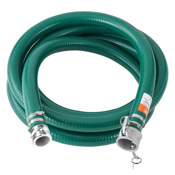 Zuigslang 2 inch x 20 ft Groen Hoge Kwaliteit Slang Complete Fittingen