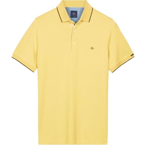 Baileys Polo Two-Tone Solid Fine Line Tipping Detail Maisgeel / male
