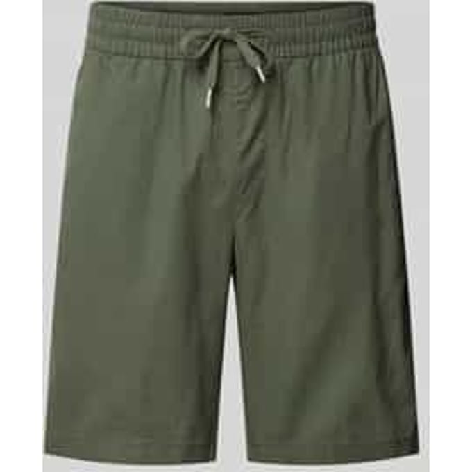Regular fit bermuda van een mix van linnen en katoen, model 'barton'