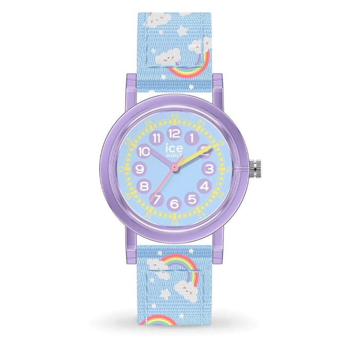 Ice Watch ICE learning - Light blue rainbow 024498 Horloge - Nylon - Blauw - Ø 28 mm