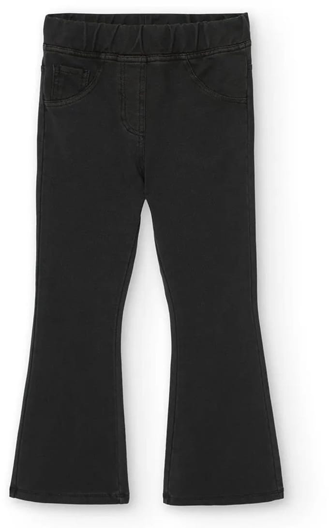 Boboli Twill Knit Broek Zwart 5 Years Meisje