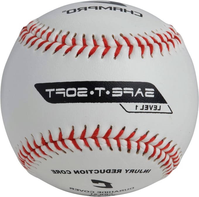 Sportbal - Softbal Tee Ball - Trainen en Spelen - Lage Compressie - 9 Inch - Wit