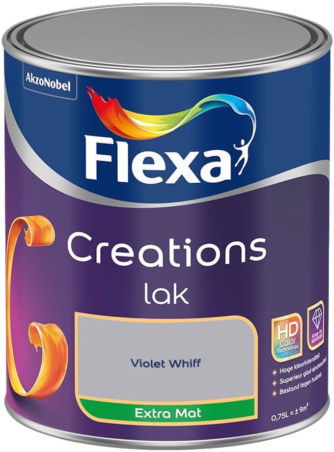 Flexa - Creations Lak Extra Mat - Violet Whiff - Mengverf - 750 Ml
