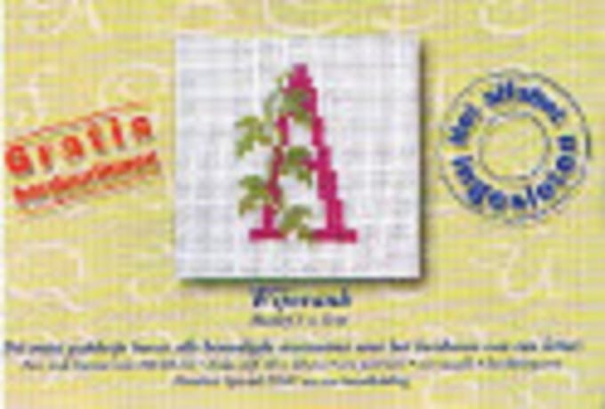 Dmc Mini Borduurpakket Letter met Wijnrank  Nr U814K/6