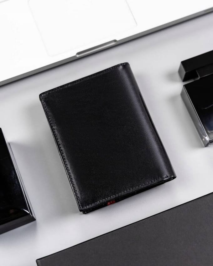 Rovicky Serie - Heren Portemonnee - Verticaal - RFID - Lederen Etui