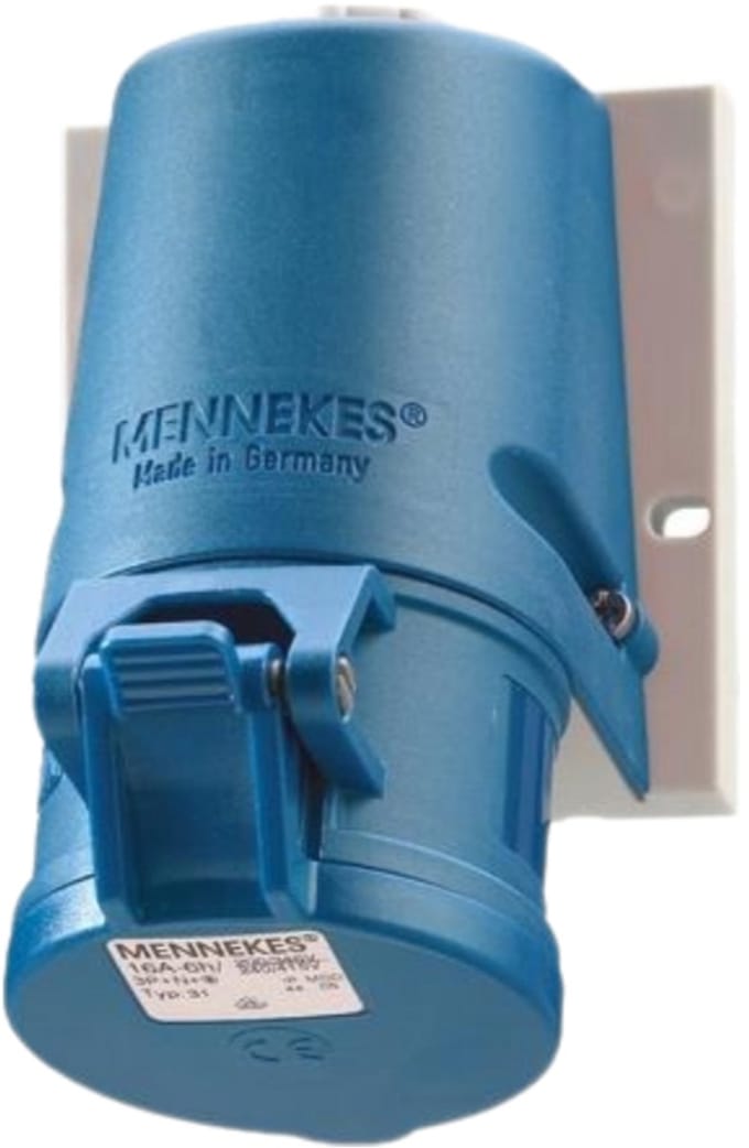Mennekes Wandcontactdoos 32a3p6h230v bl - M1346