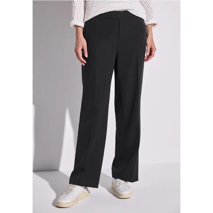 Twill broek met rechte pijpen