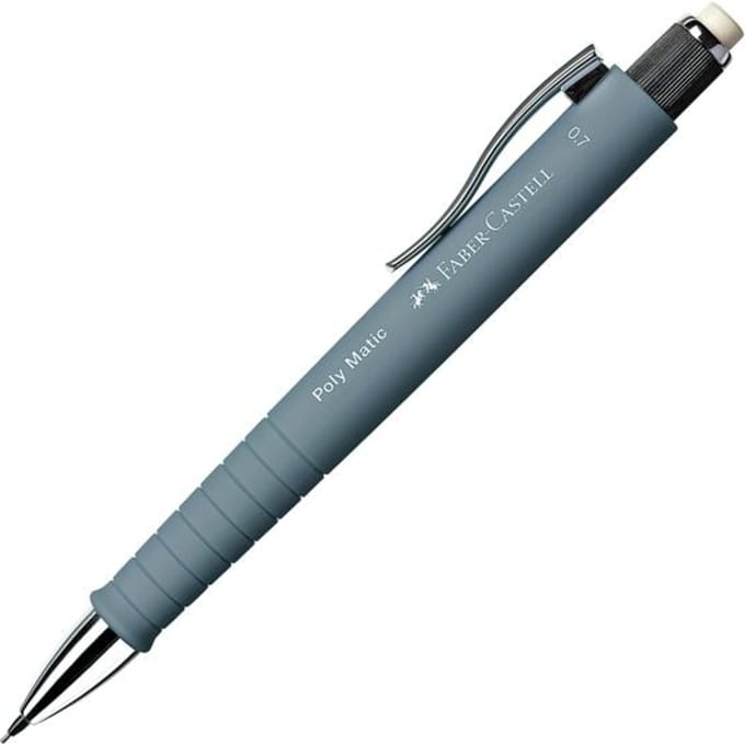 FABER-CASTELL vulpotlood Poly Matic, dikte vulling 0,7 mm, navulbaar, grijs