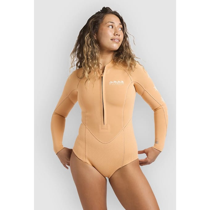 Surf Long Sleeve Shorty Dames Billabong Salty Dayz Natural