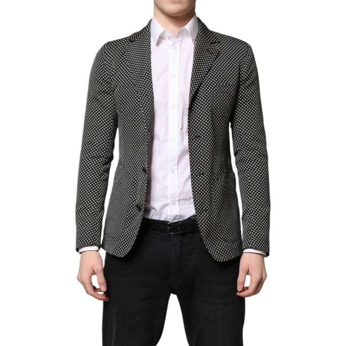 Bedrukt Blazer Klassieke Pasvorm