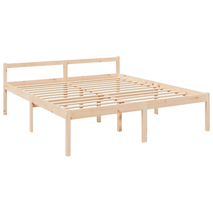 vidaXL - Seniorenbed - massief - grenenhout - 200x200 - cm