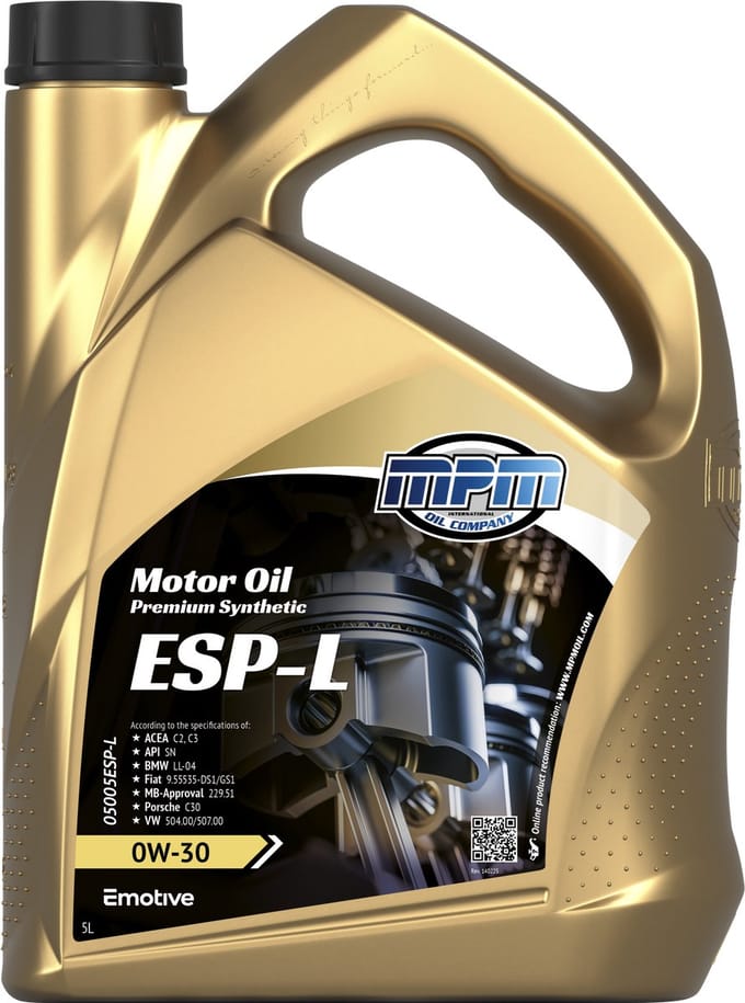 MPM Motorolie 0w30 ESP-L volledig synthetisch - 5 liter